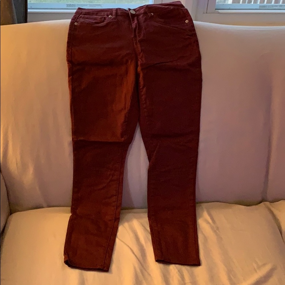 Maroon Jeans